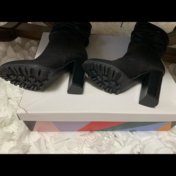 👢  KATY PERRY Black Raina Slouchy Boots 👢 - Picture 5 of 7